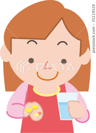 Medical drug drinker girl 01 35219529