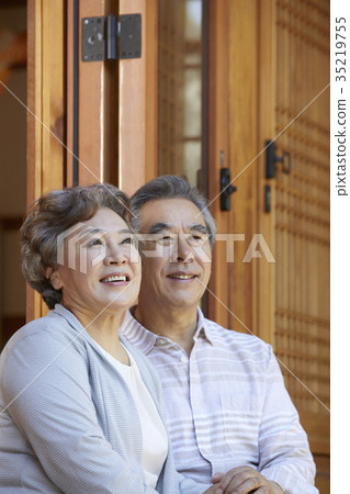 Grandfather, grandmother, old couple 35219755