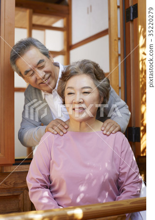 Grandfather, grandmother, old couple 35220279