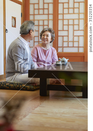 Grandfather, grandmother, old couple 35220354