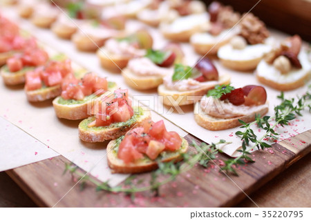 Appetizer Pinchos (Breakfast Party Restaurant Plate Food Food Seafood Seafood) 35220795