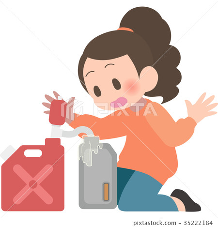 女人溢出煤油 35222184