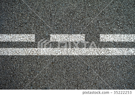 white lines and dashed lines on the asphalt road 35222253