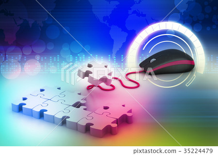 Computer mouse with puzzles Computer mouse with puzzles 35224479