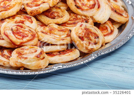 homemade bacon snail like Hawaiian pizza 35226401
