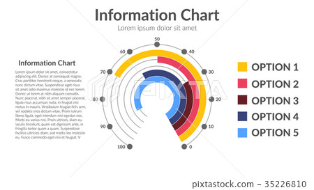 Radial Bar Infographic Element Radial Bar Infographic Element 35226810