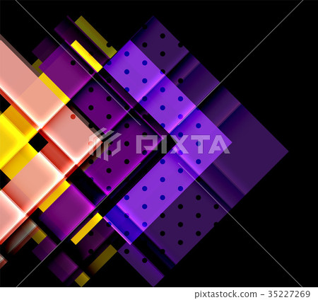 Color arrows on black background 35227269