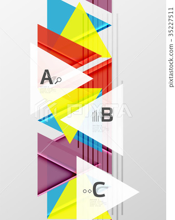 Color triangles background design Color triangles background design 35227511