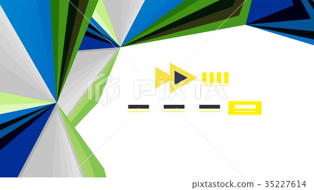 Modern triangle presentation template 35227614