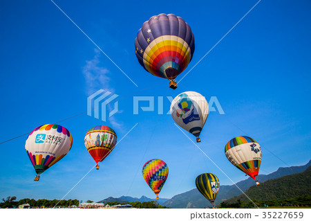 台灣台東熱汽球嘉年華Asia Taiwan Taitung hot air balloon 35227659