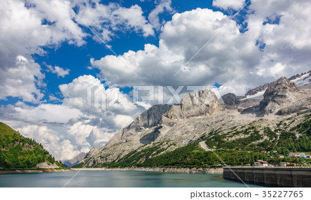 Lago di Fedaia dam, Dolomites Lago di Fedaia dam, Dolomites 35227765