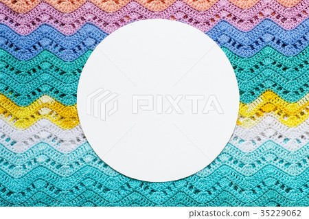 Crocheted multicolored cotton fabric Crocheted multicolored cotton fabric 35229062