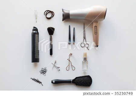 hairdryer, scissors and other hair styling tools 35230749