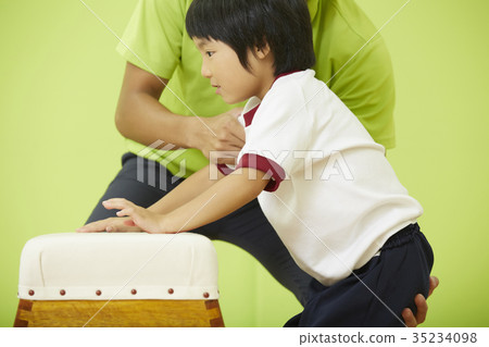 體操課堂教學跳箱兒童 35234098