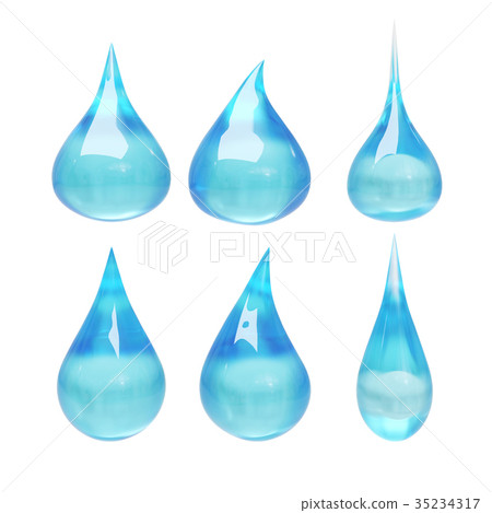 Set of water drop with clipping path Set of water drop with clipping path 35234317