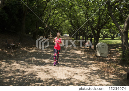 跑步的女人 35234974