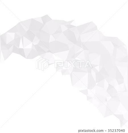 Gray White Polygonal Background 35237040
