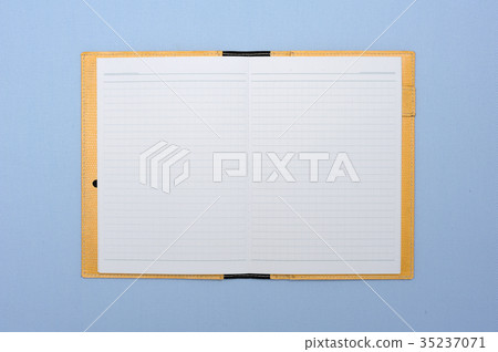 Notebook and light blue cloth 35237071