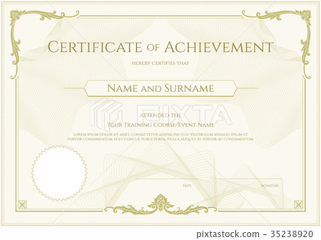 Certificate template, Diploma design template 35238920
