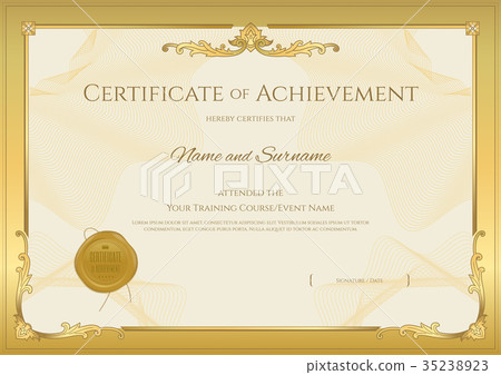 Certificate template, Diploma design template 35238923