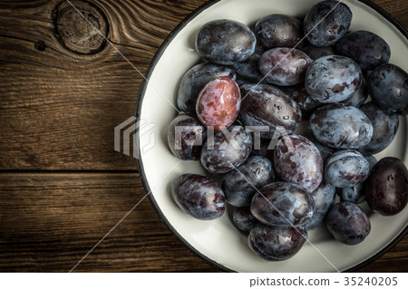 Plums from home garden. Plums from home garden. 35240205