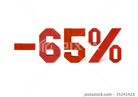 Origami text of discount sale 65 percent Origami text of discount sale 65 percent 35241428