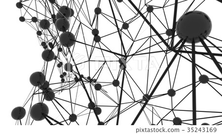 Linking spheres. Network or internet communication 35243169