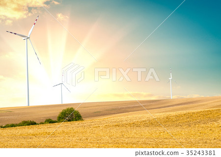 Wind turbines farm power generator Wind turbines farm power generator 35243381