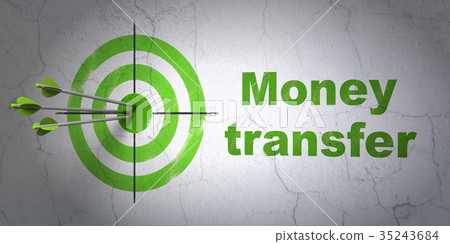Business concept: target and Money Transfer on Business concept: target and Money Transfer on 35243684