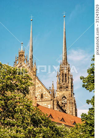 Famous Cathedral of St. Peter and Paul in Brno 35243929