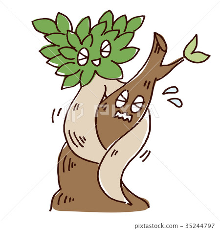 Banyan tree that tightens the tree 35244797