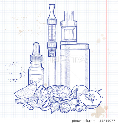 Vector electronic cigarette 35245077