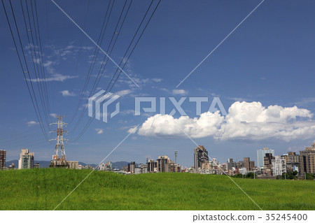 Electric tower, high-voltage electric tower, grassland, electric tower, high-voltage electric tower, grass, Electric tower Electric tower, high-voltage electric tower, grassland, electric tower, high-voltage electric tower, grass, Electric tower 35245400