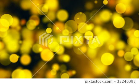 Abstract gold bokeh with black background Abstract gold bokeh with black background 35246395