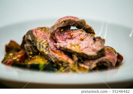 Detail on special designe for food on plate Detail on special designe for food on plate 35246482