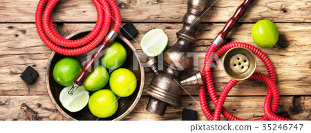 oriental nargile with lime oriental nargile with lime 35246747