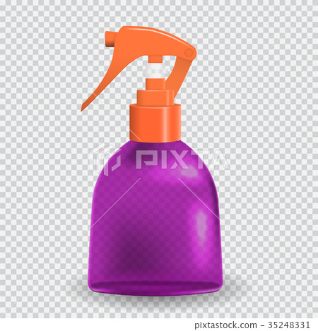 Colorful naturalistic Bottle with spray. Vector Colorful naturalistic Bottle with spray. Vector 35248331