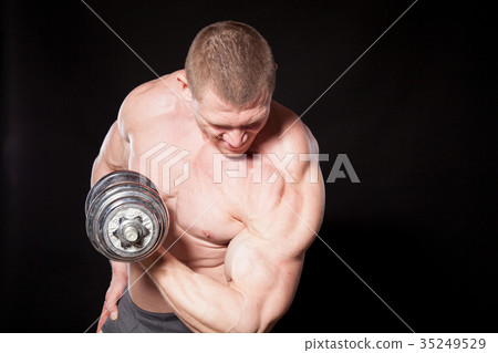 Sport the athlete bodybuilder build muscles Sport the athlete bodybuilder build muscles 35249529