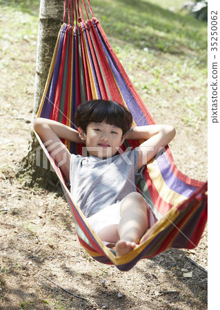 Children, hammock, break 35250062