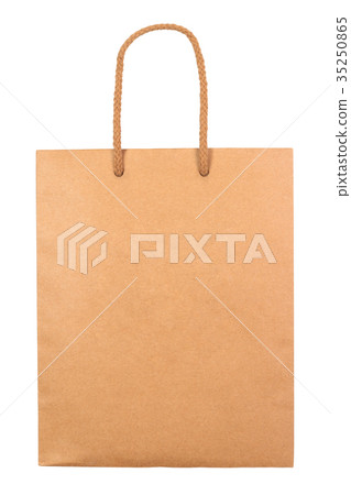 Craft paper bag on white background 35250865
