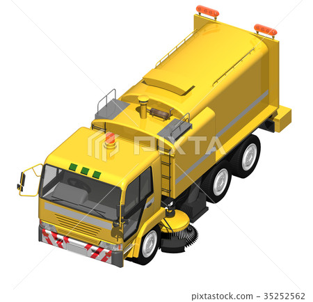 A sweeping car A sweeping car 35252562