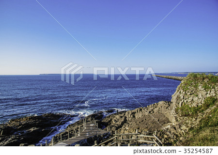 Nemuro scenery Nemuro car stone Yuri island 35254587
