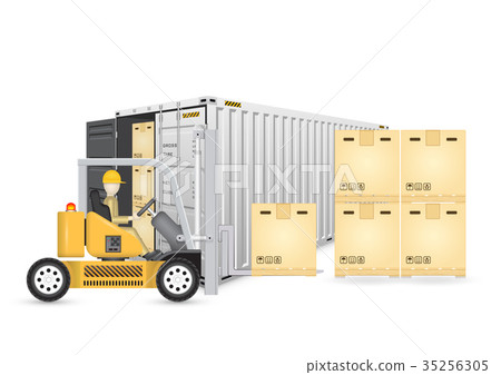forklift cargo container forklift cargo container 35256305