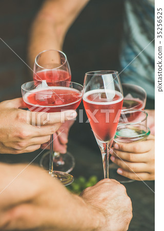 People having party, gathering, celebrating with 35256525