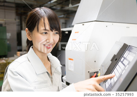 Factory person working machining 35257993