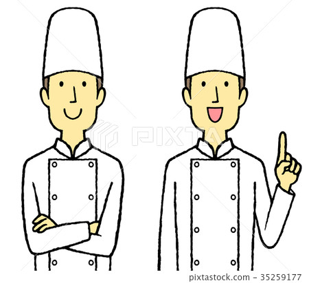 公雞外套的年輕人有胳膊指向的 35259177