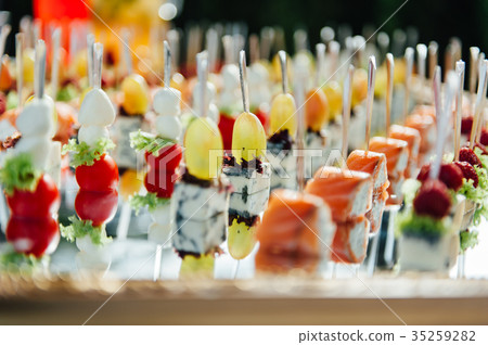 Delicious canapes as event dish 35259282