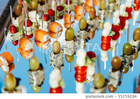 Delicious canapes as event dish Delicious canapes as event dish 35259284