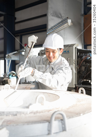 Factory People Working people Die casting Factory People Working people Die casting 35260404