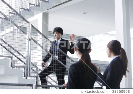Businessman greeting company company corporate office image 35260998
